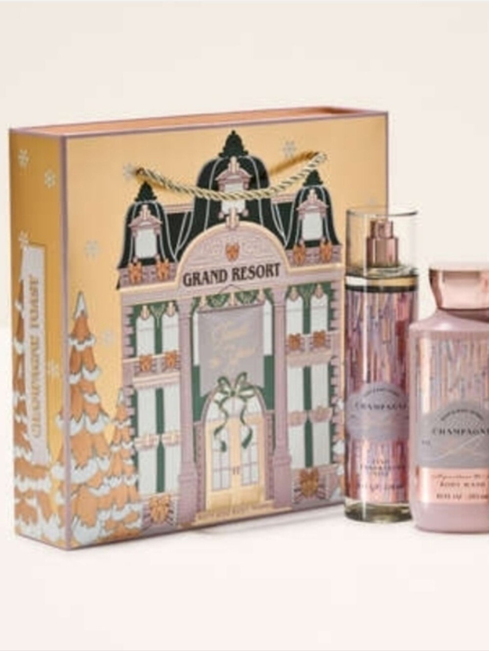 Bath & Body Works Champagne Grand Resort Gift Set - Pink & Gold